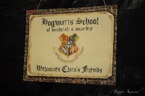 Hogwarts Personalized Welcome Sign Harry Potter Hogwarts