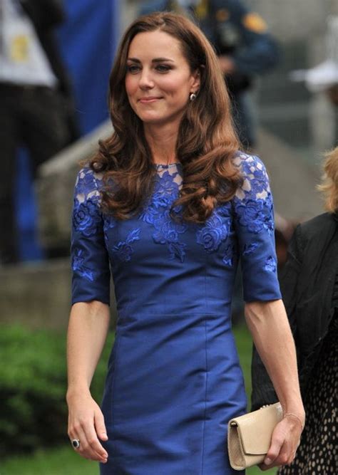 She Looks Great In Everything Lace Blue Dress Kate Middleton Dress