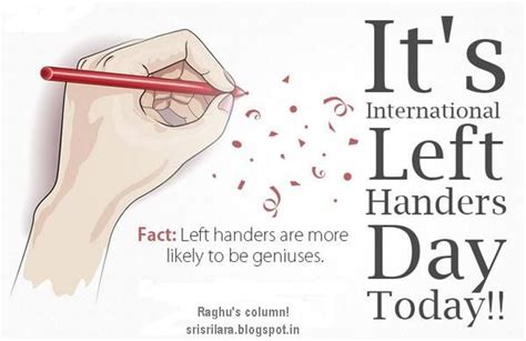 Raghus Column Left Handers Day