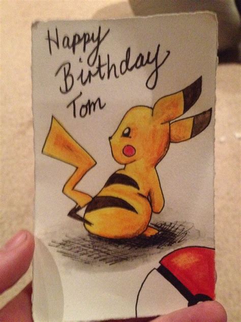 Pikachu Birthday Card Video Game Art Game Art Pokemon