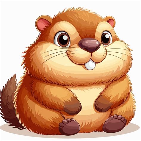Premium Vector Cute Hamster Cartoon Vector On White Background