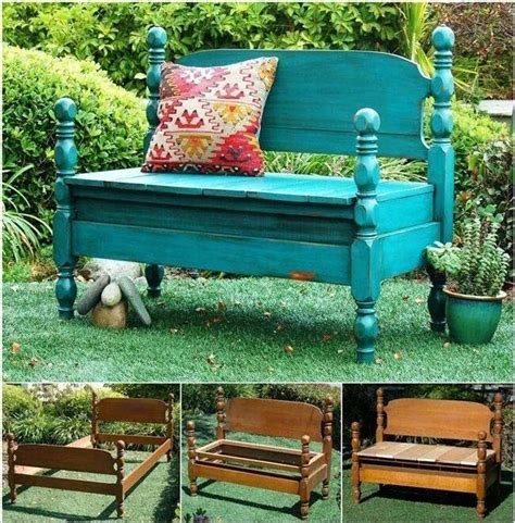Son côté rustique rappelle l'atmosphère chaleureuse et conviviale d'un chalet montagnard. DIY: Bed Turned Into Bench | Home Design, Garden ...