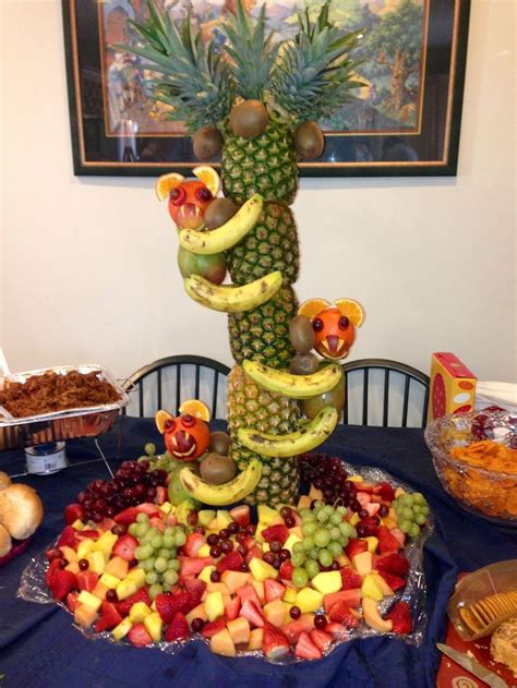 A princess castle fruit tray zoo baby shower ideas for girls - Google Search | Safari ...