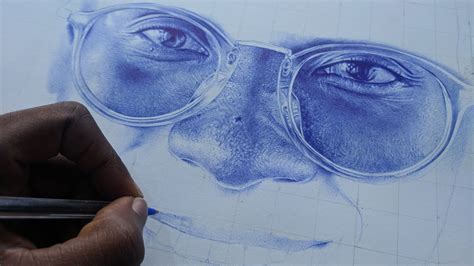 Hyper Realistic Ballpoint Pen Drawing Time Lapse Extended Clips