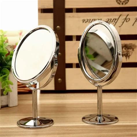 Beauty Makeup Cosmetic Mirror Double Sided Normal And Magnifying Circular Makeup Mirror Stand