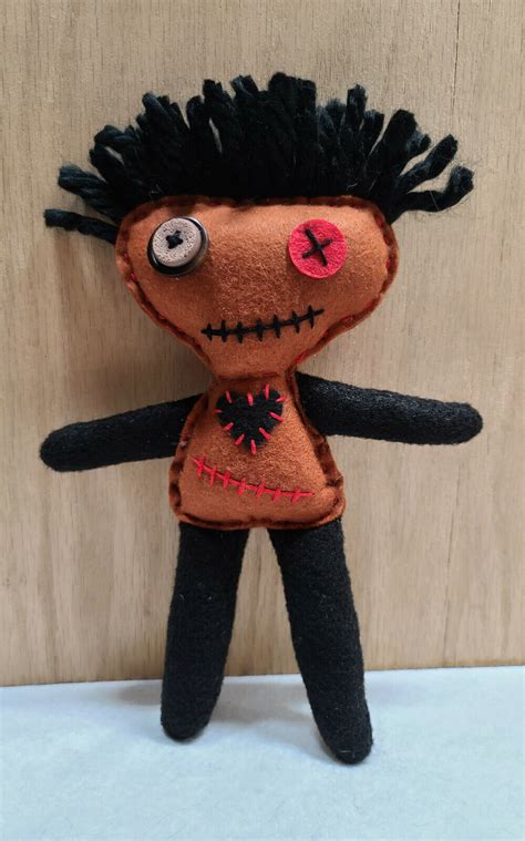 Handmade Voodoo Doll With Pins 9 Inch Tall Etsy