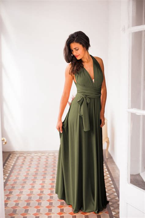 Shop for long bridesmaid dresses online at target. Olive green infinity dress, dark green bridesmaid dress ...