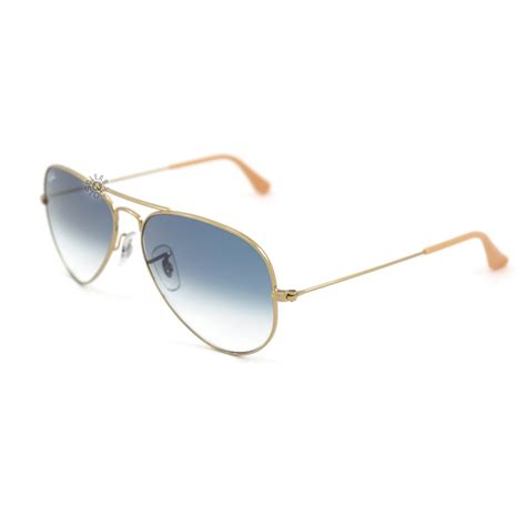 Ray Ban Aviator Rb3025 001 3f Sunglasses Gold Blue