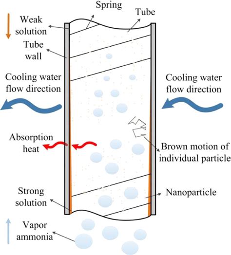 Diagram Of The Absorption Process In A Falling Film Tube With Spring
