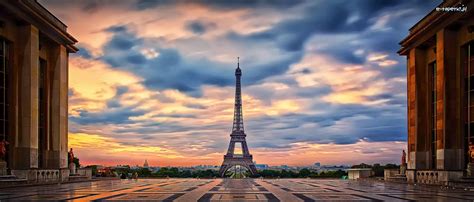 Francja Paryż Wieża Eiffla