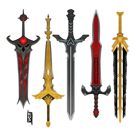 Artstation Concept Art Fantasy Swords