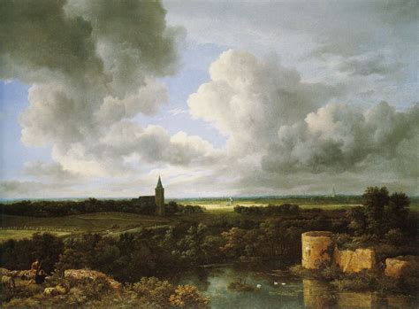 Jacob Van Ruisdael Extensive Landscape With A Ruined Castle And A
