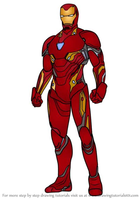 How To Draw Iron Man From Avengers Infinity War Avengers Infinity