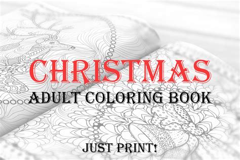 What a great way to celebrate the autumn months. Christmas Adult Coloring Book. Templates for 2019, 2020 ...