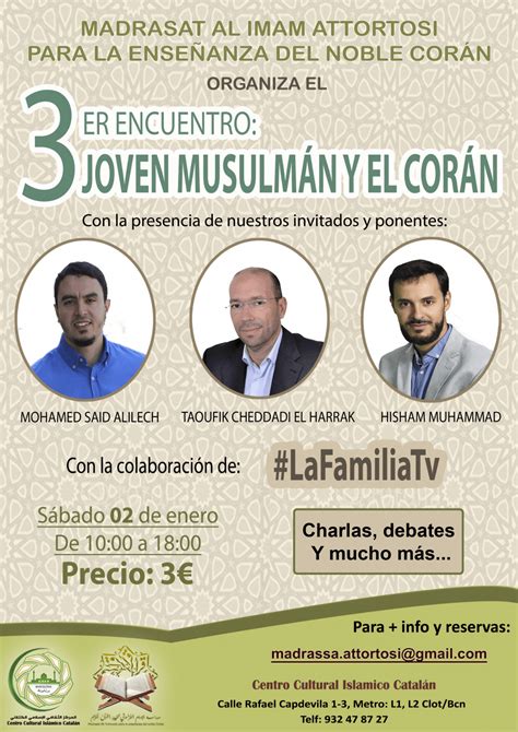 3º Encuentro Joven Musulmán Y El Corán Centro Cultural Islámico Catalán