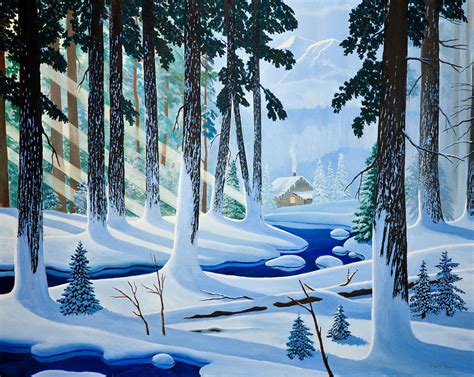 Winter Wonderland Painting By Mark Regni Fine Art America