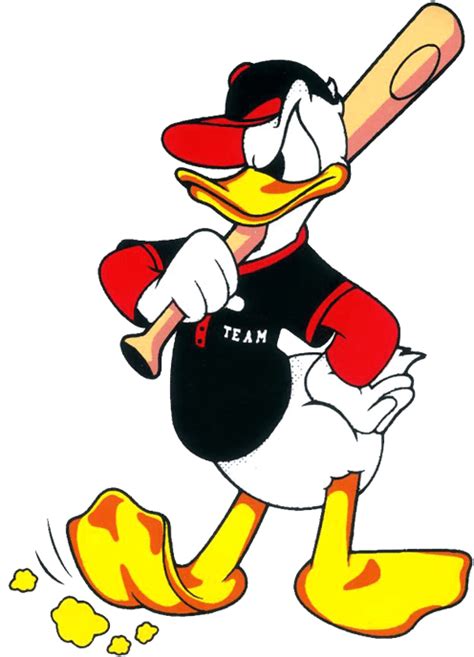 Download Donald Duck Playing Baseball Png Image With No Background