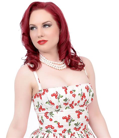 Exclusive 1950 S Style White And Red Cherry Paris Swing Dress Vintage Dresses Online Vintage