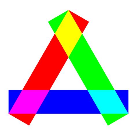 Clipart Rgb Long Rectangles Triangle