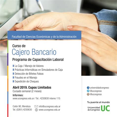 curso de cajero bancario universidad de congreso universidad de congreso