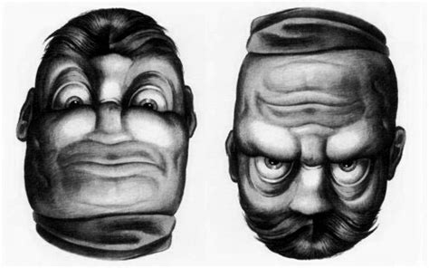 The Inverted Faces Of Rex Whistler An Optical Illusion