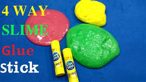 Diy Easy 4 Ways To Make Slime With Glue Stick Fluffy Top 4 Amazing
