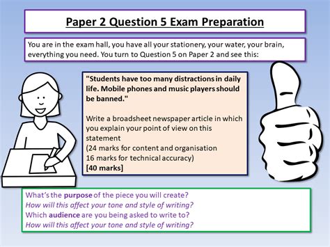 The extracts your exam questions are based on will be longer than the ones here. Gcse Language Paper 2 Question 5 Examples / Grade 9 Aqa ...