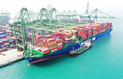 Hmms First Of Eight New 16000 Teu Class Containerships Fully Laden On