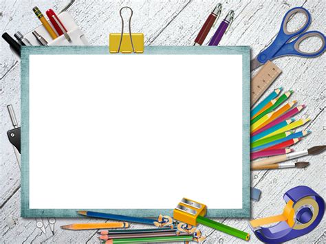 School PNG frame | Ideias para quadros de avisos, Fundos de crianças png image