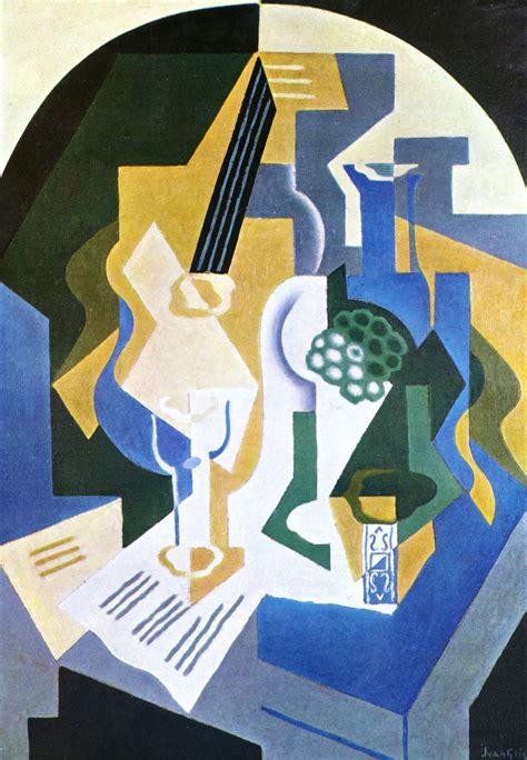 Still Life With Fruit Bowl And Mandolin 1919 Juan Gris