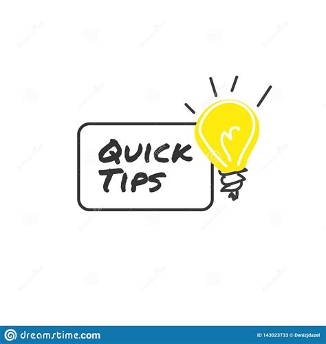 Quick Tips Vector Illustration Helpful Tricks Sign Tutorials With
