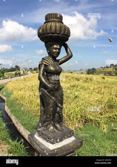 Rice Farmer Statue Stock Photo Alamy