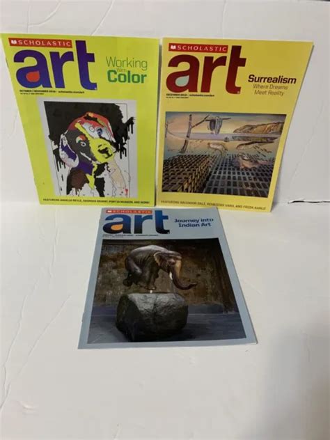 Scholastic Art Magazine Lot Of Three Oct Nov 2019 To Janfeb 2020