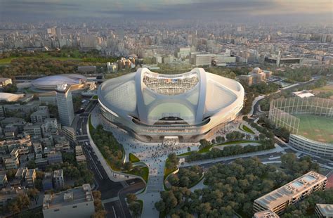 Japan's new national stadium, unveiled sunday, was inspired by the natural world and tokyo's the olympics always becomes a symbol for the era, so with the 2020 olympics, we wanted to create. Tokyo Olympic Stadium by Kengo Kuma « Inhabitat - Green ...