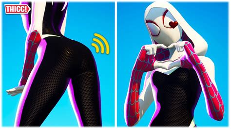 Fortnite Thicc Spider Gwen Skin Showcased In Replay Theatre 🍑😍 ️