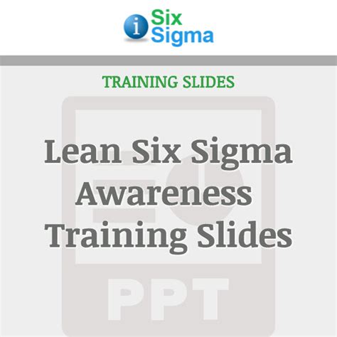 Lean Six Sigma Awareness Training Slides Isixsigma