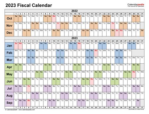 Army Fiscal Year 2023 Calendar