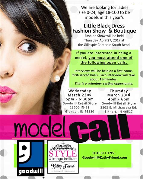 Goodwill Tips Models Wanted