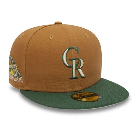 Official New Era Colorado Rockies Mlb Brown 59fifty Fitted Cap B8074