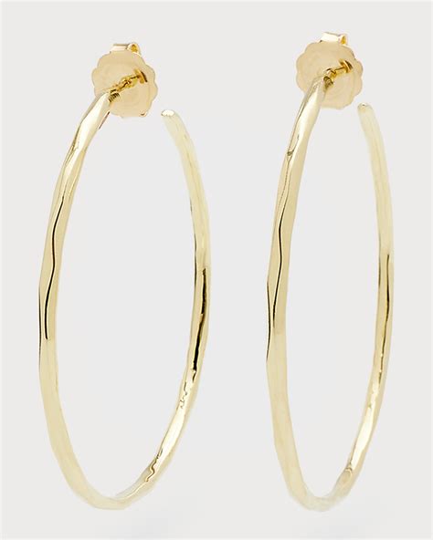 Ippolita Large Faceted Hoop Earrings In K Gold Neiman Marcus