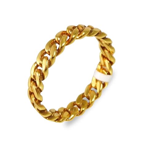 10k Gold Cuban Link Ring For Men Grimal Jewelry Store