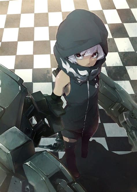 Anime Strengthblack Rock Shooter Fille Anime Anime