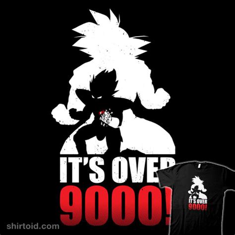 The dragon ball z trading card game was released after the dragon ball gt game was finished. It's over 9000! | Shirtoid