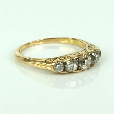 Buy Ct Antique Diamond Engagement Ring In Yellow Gold Kalmar Antiques