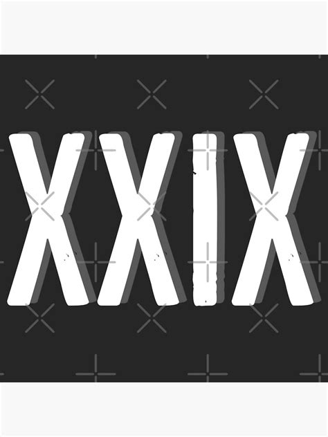 Roman Number Xxix Poster For Sale By Rayner21 Redbubble