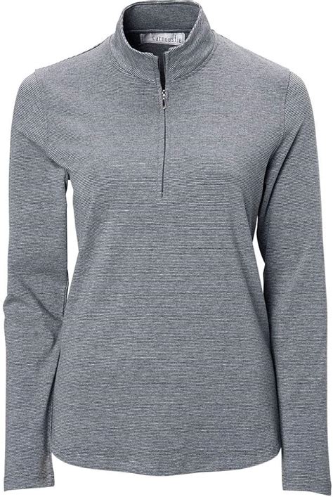 Carnoustie Womens 14 Zip Mock Golf Pullover Blue Xs At Amazon Womens