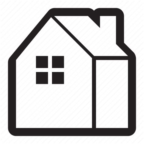 Domestic Home House Realty Window Icon