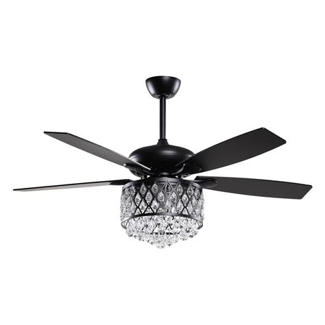 Indoor ceiling fans can bring us a lot of benefits. Parrot Uncle Berkshire 52 in. Indoor Black Crystal ...