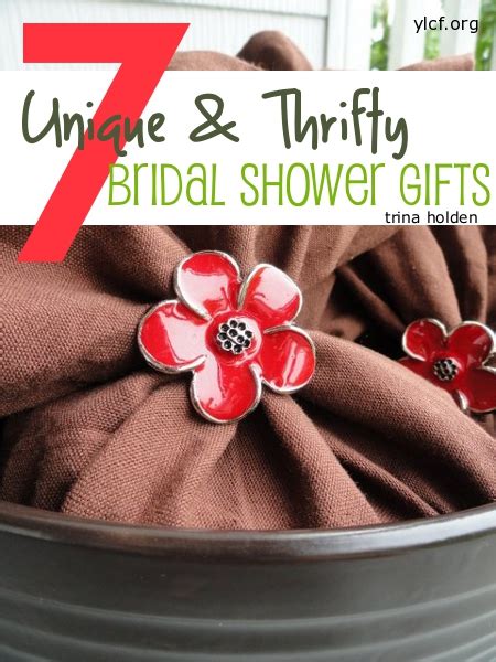 Discover unique bridal shower gifts & wedding shower gifts that are thoughtful. 7 Unique and Thrifty Bridal Shower Gifts - Kindred Grace