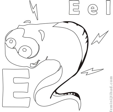 ️electric Eel Coloring Page Free Download